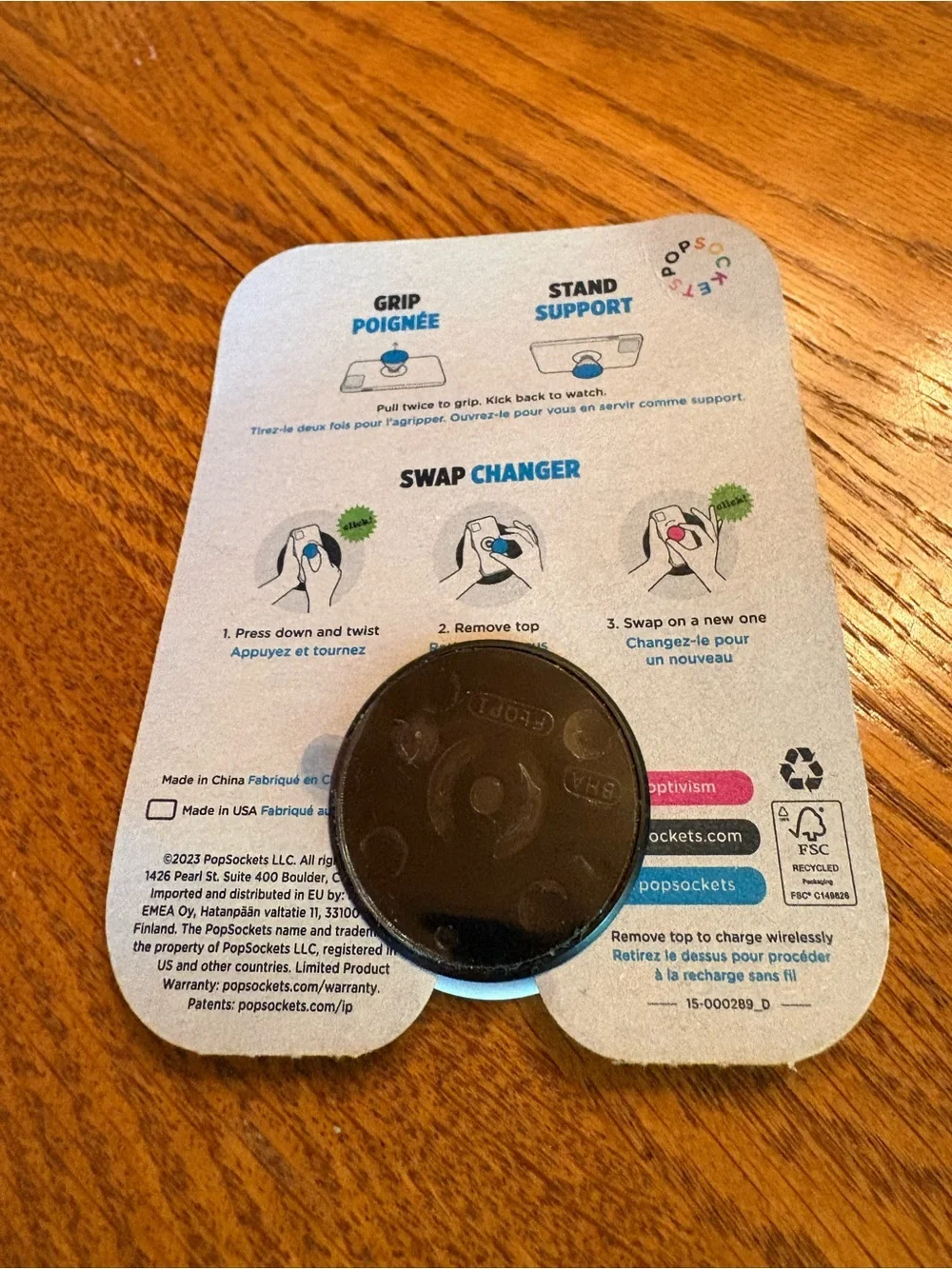 PopSocket Sun & Moon Phone Grip - Yellow, Orange, Blue